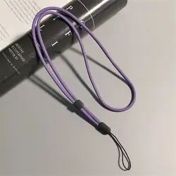 Fluorescent Long Nylon Phone Lanyard and Strap Pendant (Dark purple)