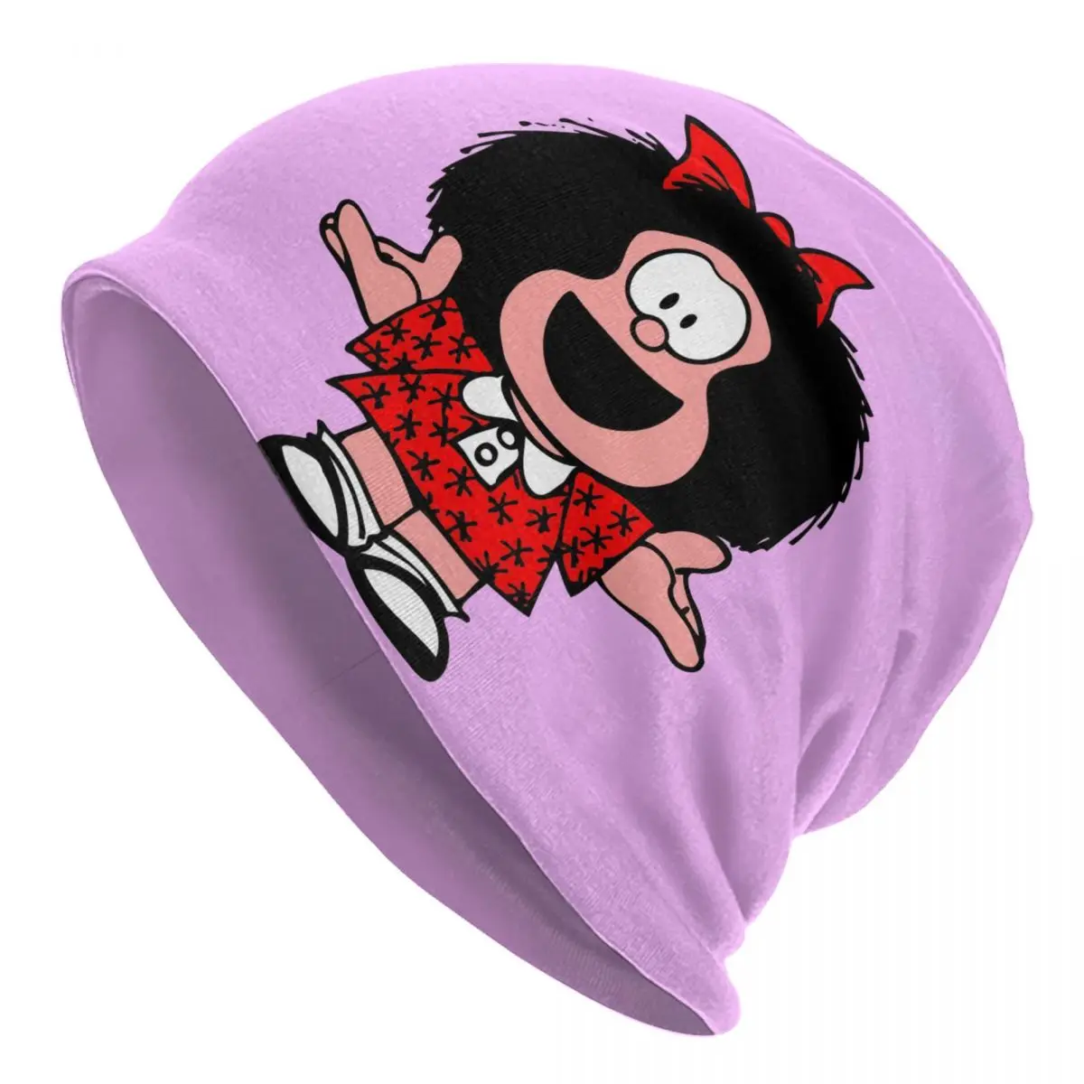 

Mafaldas Quino Comics Argentina Cartoon Bonnet Hat Knitted Hats Men Women Fashion Unisex Adult Winter Warm Skullies Beanies Caps