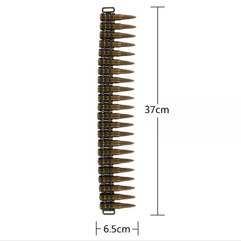 Plastic Bullets Cosplay Sailor Belts for Kids Unisex Bullet Belt Army Fancy Dress Party Pirate Props Clothing Accessories Gift