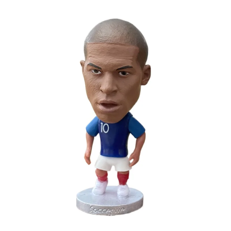 Mini Football Doll 6.5cm Hight MessiiCR7MBP Soccer Figurines Resin Toys
