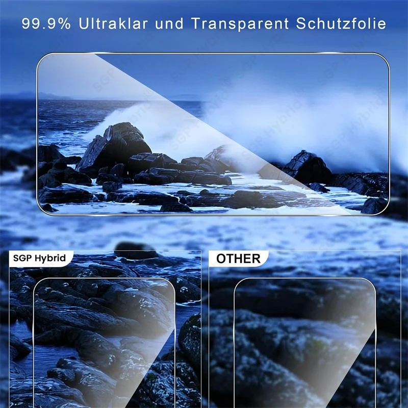 3-Pack HD Tempered Glass Screen Protector - Case Friendly, 9H Hardness