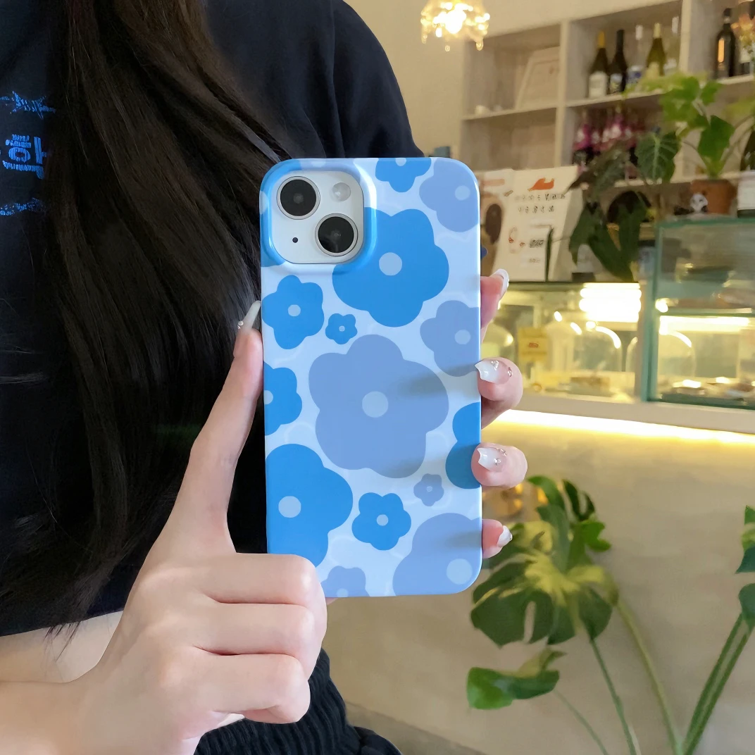 Blue Blossom IntInclusive Phone Case for iPhone