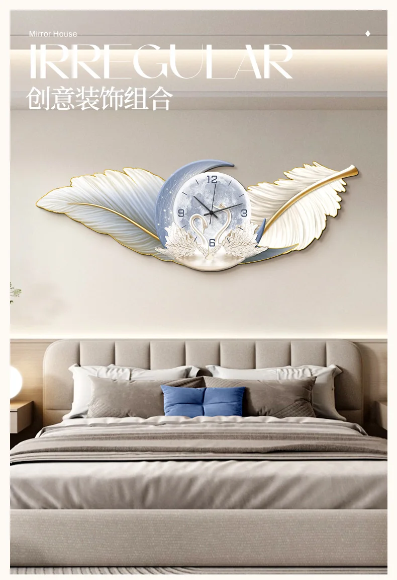 Large Art Mural Wall Clocks Luxury Fashion Digital Minimalist Nordic Silent Wall Watch Creative Reloj De Pared Home Decoration