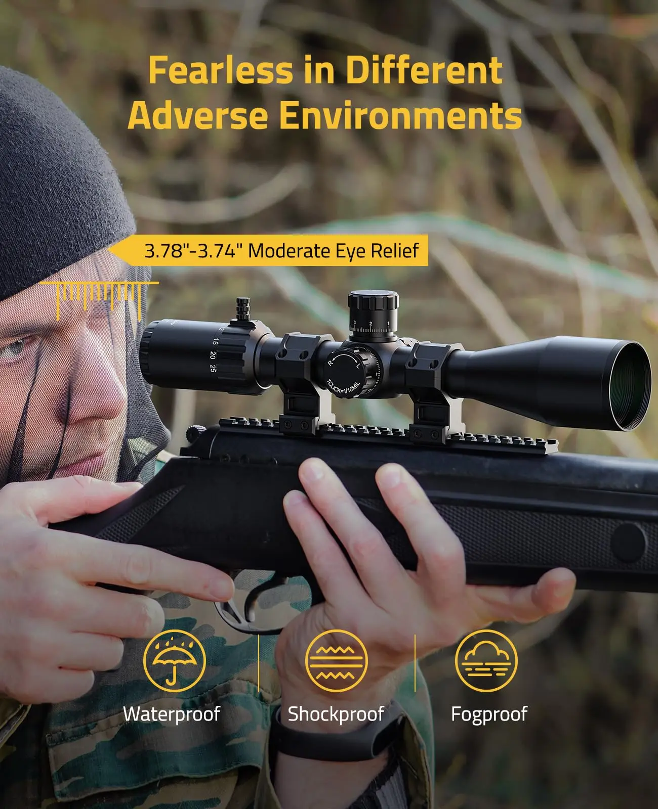 Scope Installation Adapter BearSwift 5-25x56 FFP First Focal Plane Illuminated Reticle Zero Stop Parallax