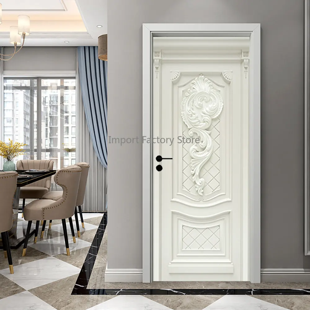 

Creative 3D Door Sticker Embossed Effect Pattern Sticker Bedroom Study Bathroom Door Flawless Renovation Wall Sticker