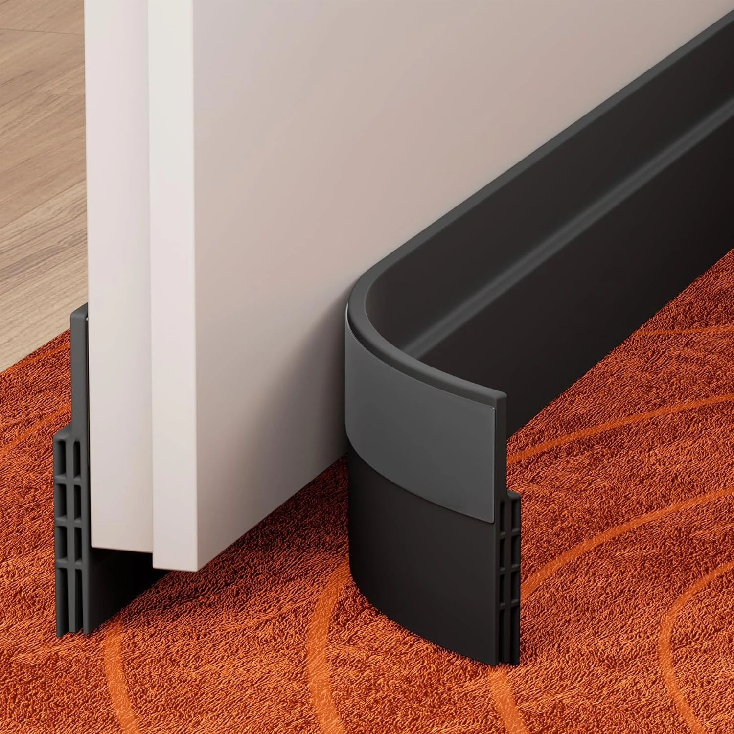 Universal Under Door Draft Stopper and Weatherproof Seal, Noise and Cold Air Insulation Barrier
