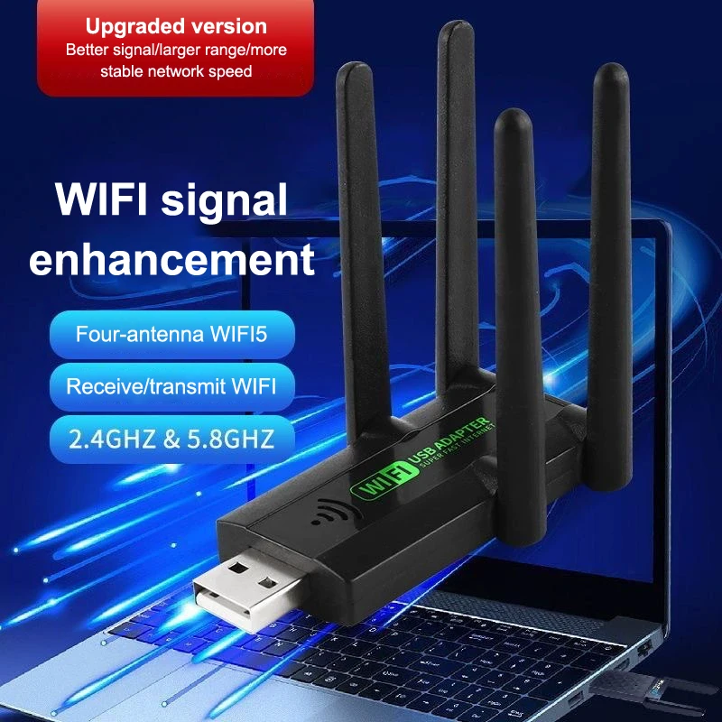 WiFi Extender Wireless Signal Booster Amplifier Network Expander for Home Office Internet Coverage 1