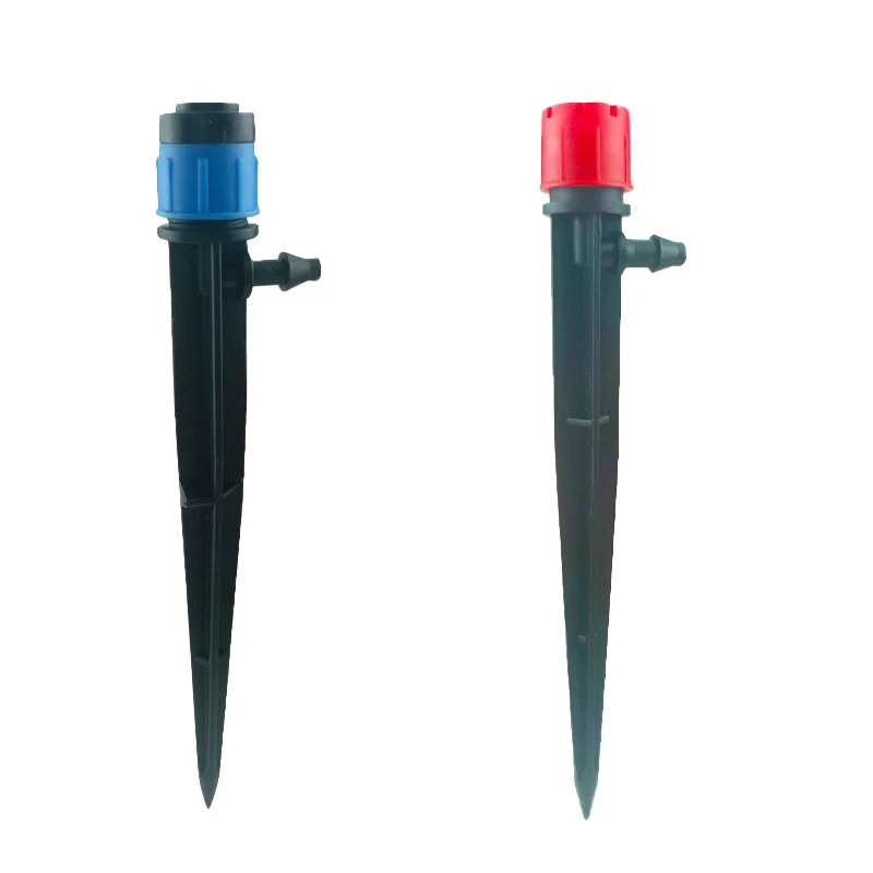 

20 Pcs 360° Irrigation Sprinkler Spray Dripper Garden Plants Watering Nozzle Stake Misting Spike With 1/4 Barb