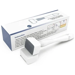 Adjustable Titanium Microneedle Derma Stamp for Skincare, Beard Growth, and Scalp Health