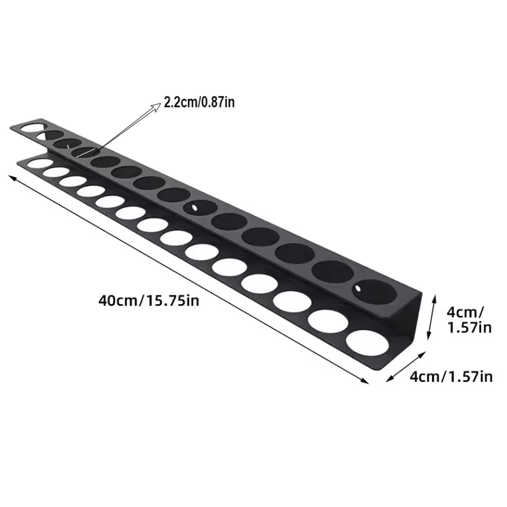 Hardware Tool Storage Rack Wall Mount Hammer Pliers Organizer Shelf Heavy Duty Floating Tools Metal Wrench Screwdriver Holder 6