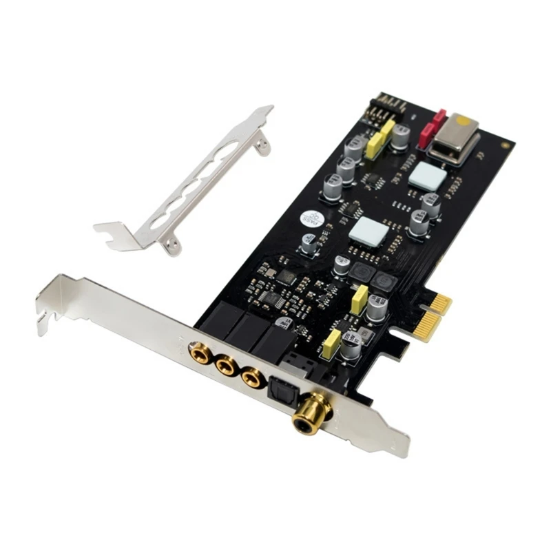 전문가용 ST113 PCIe SSS1700 내장형 PCIe 사운드 카드 (스튜디오 녹음 및 홈 시어터용 로우 프로파일 브래킷 포함)