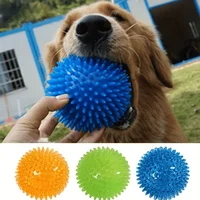1pc Squeaking Dog Chew Ball, Rubber Teeth Cleaning Toy For Interactive Playtime 1