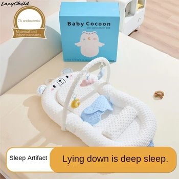 Lazychild Letto nel letto Bambino sdraiato Dormire sonoro Neonato Materassino Dispositivo di sicurezza multifunzionale Set regalo Drop-shipping
