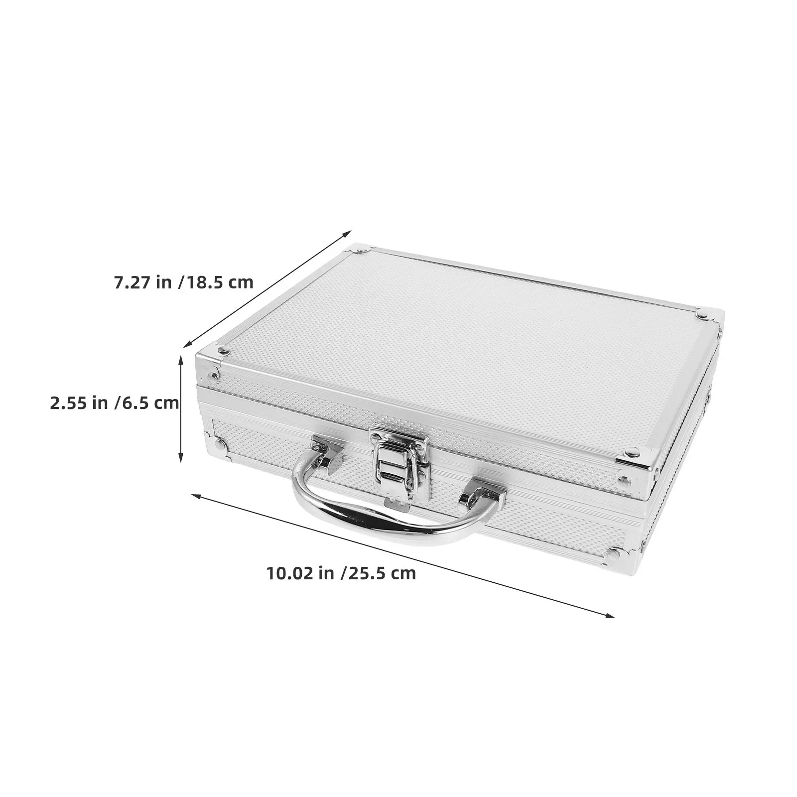 알루미늄 합금 도구 상자 기계공을 위한 인체공학적 손잡이가 있는 대용량 충격 방지 도구 보관 케이스 전기 도구