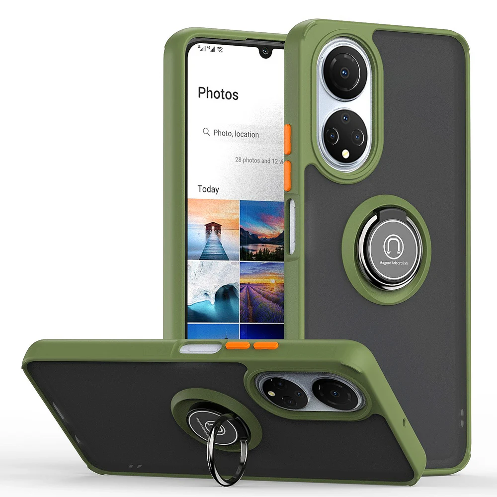 KEYSION, funda de teléfono transparente mate a la moda para Honor X7 50, funda trasera transparente a prueba de golpes para Huawei P50 Pro Nova 9_voghion.com