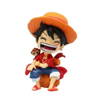⁦مجسمات شخصيات أنمي "ون بيس" بوضعية الجلوس | One Piece Anime Characters Mini Figures⁩ - الصورة ⁦2⁩