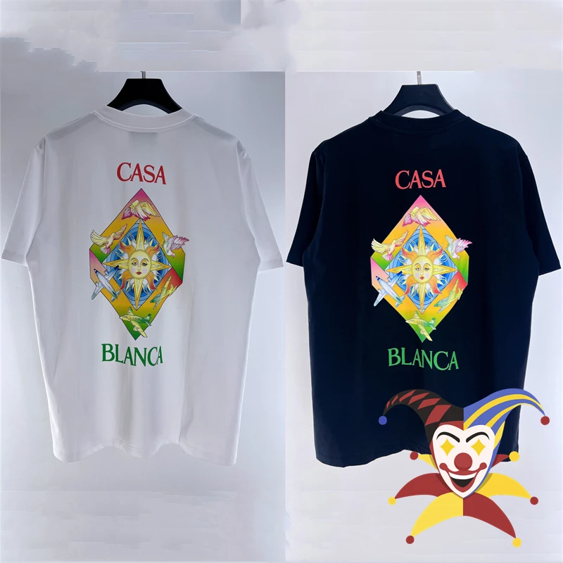 

Aircraft Pigeon Print Casablanca T Shirt Men Women Tee Top T-Shirt