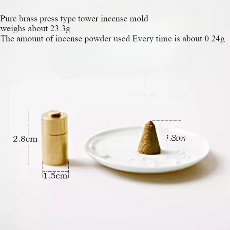 Pure Copper Making Tower Mold DIY Hand-made A Variety of Tower Incense Conical Incense Mold Supplies Press Ash Tool