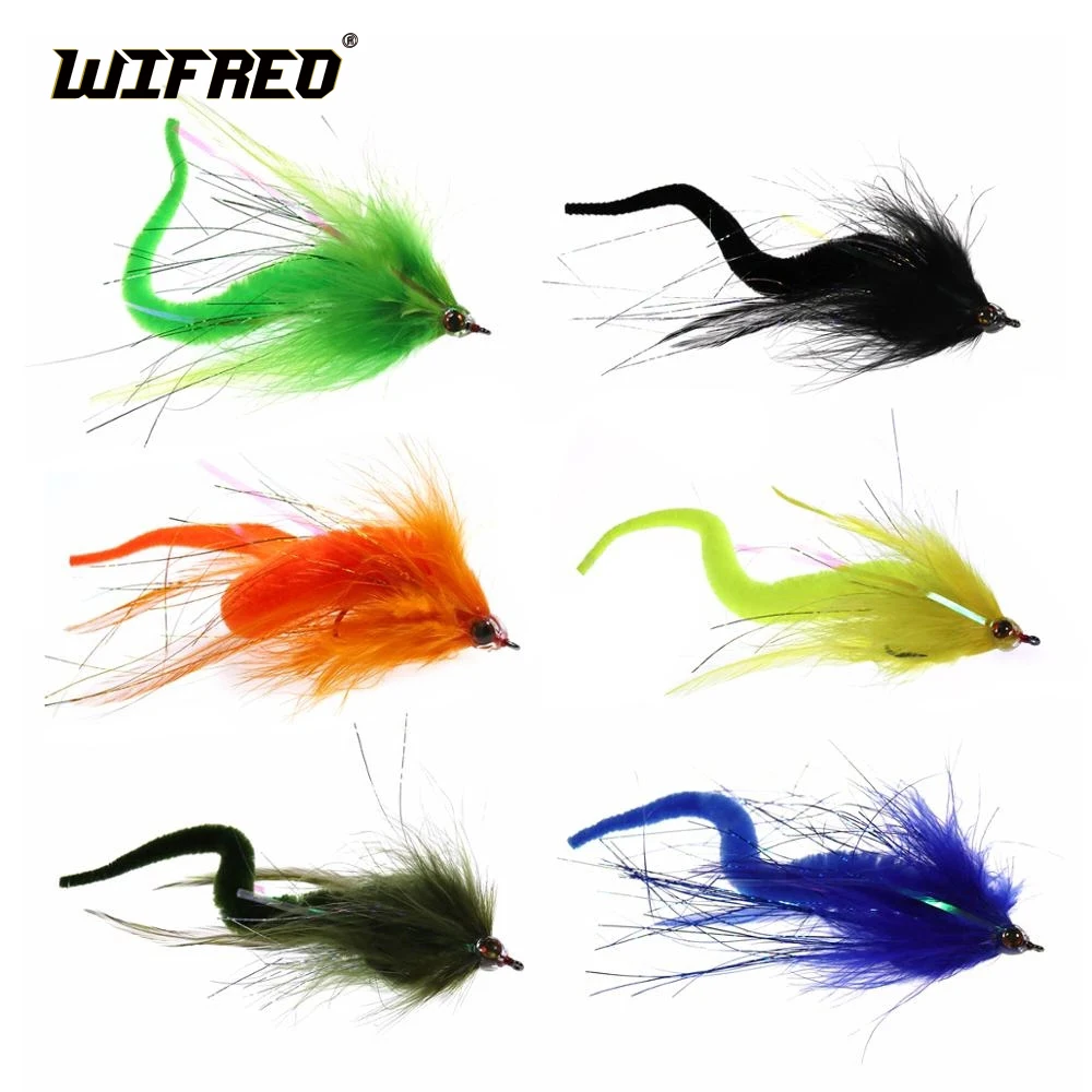 Wifreo 1PC 2/0 Fishing Streamer Dragon Tail Muskie Bass Fishing Lure