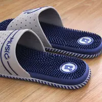 Massage slippers men's cool slippers summer home indoor soft bottom acupoint massage slippers bathroom anti-skid slippers - Image 2
