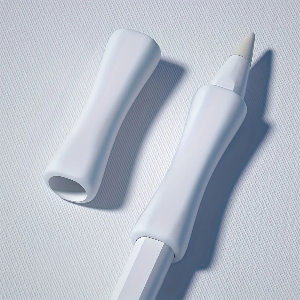 Silicone sleeve for touch pen grip, sweat resistant and slip resistant design, universal compatibility, ergonomic writing aid