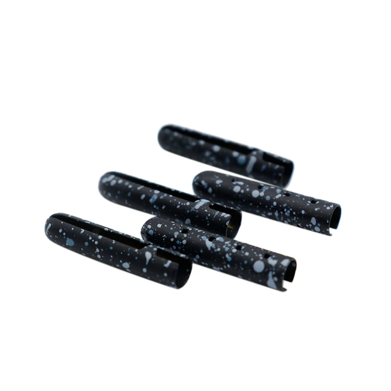 Cool String Aglets Metal Black&Light Blue Spray Dots 23*5MM Wellace Tips Athletic Sneaker Canvas Boot Rope Heads 20pcs Wholesale
