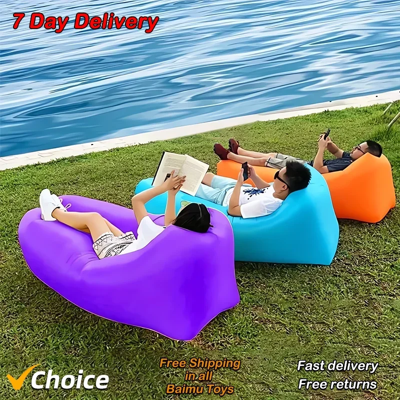 Zewnętrzna przenośna nadmuchiwana sofa za $6.24 / ~25zł