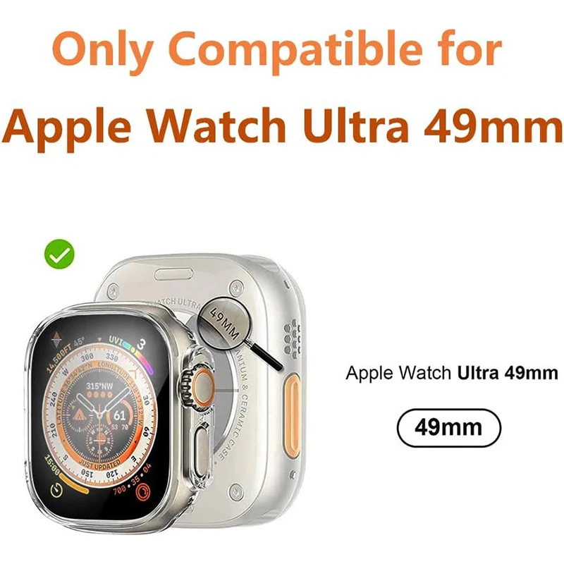 Premium Silicone Apple Watch Case with Screen Protector - Robust and Stylish Protection