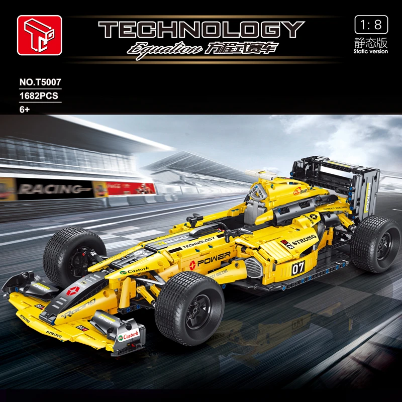 

Creative Expert Toys High-Tech T5007 T5006 T5008 T5009 Formula F1 Super Racing Car Model Building Blocks Bricks Children Gifts