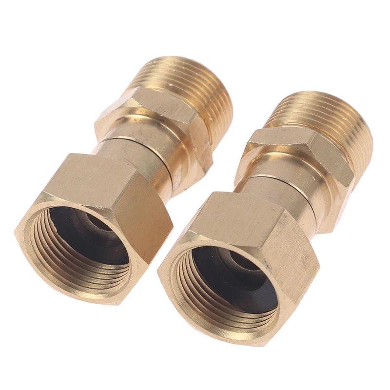 

360 Degree Rotation Hose Sprayer Connector Brass High Pressure M22 14/15mm Thread Washer Swivel Joint Connector Hose Fitting