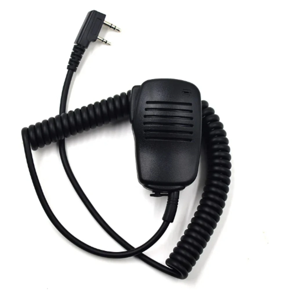 

Microphone PTT 2-Pin Speaker Mic for Baofeng UV-5R UV-6R Wouxun KG-UVD1P KG-UV6D KG-UV8D Portable Two Way Radio Walkie Talkie