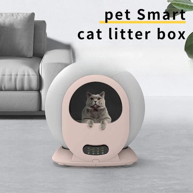 Smart Automatic Cat Litter Box Self Cleaning Large Space Sandbox For Cat Fully Enclosed Litter Tray APP Control Pet Supplies