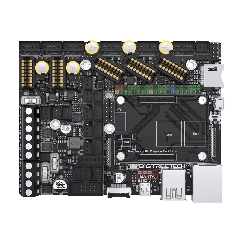 

Материнская плата BIGTREETECH BTT Manta E3EZ V1.0 32 бит для Ender3 V2 Ender5 3D Прямая поставка