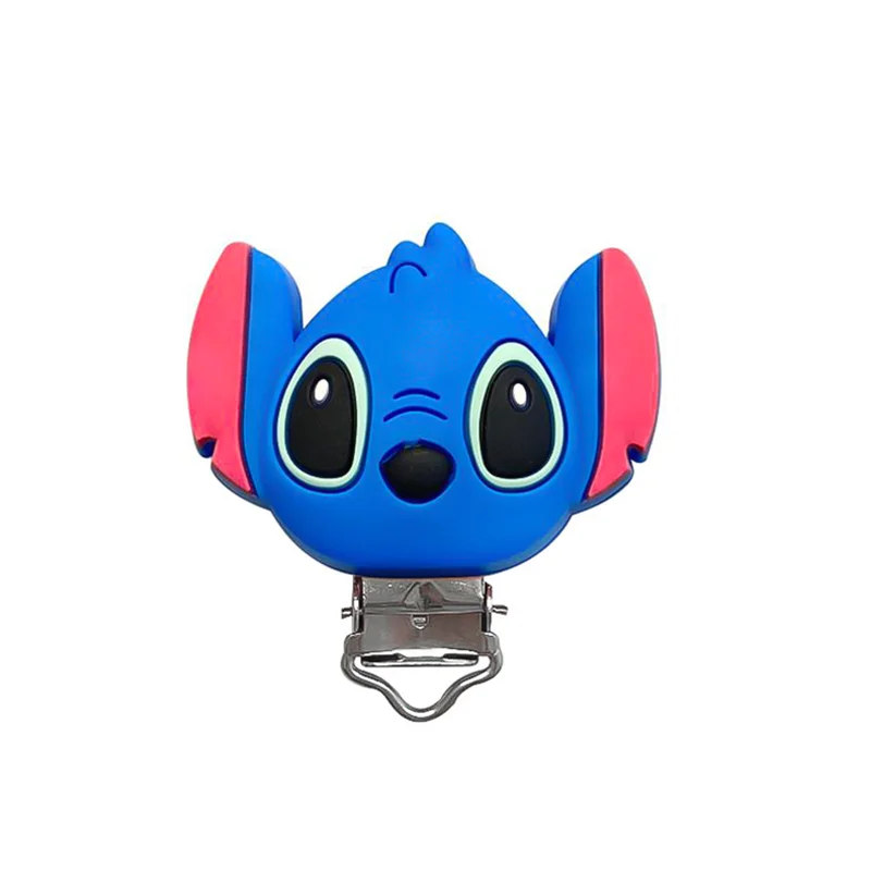 Disney Silicone Modelling Pacifier Clips For DIY Baby Teething Necklace Dummy Holder Baby Accessories 3pcs