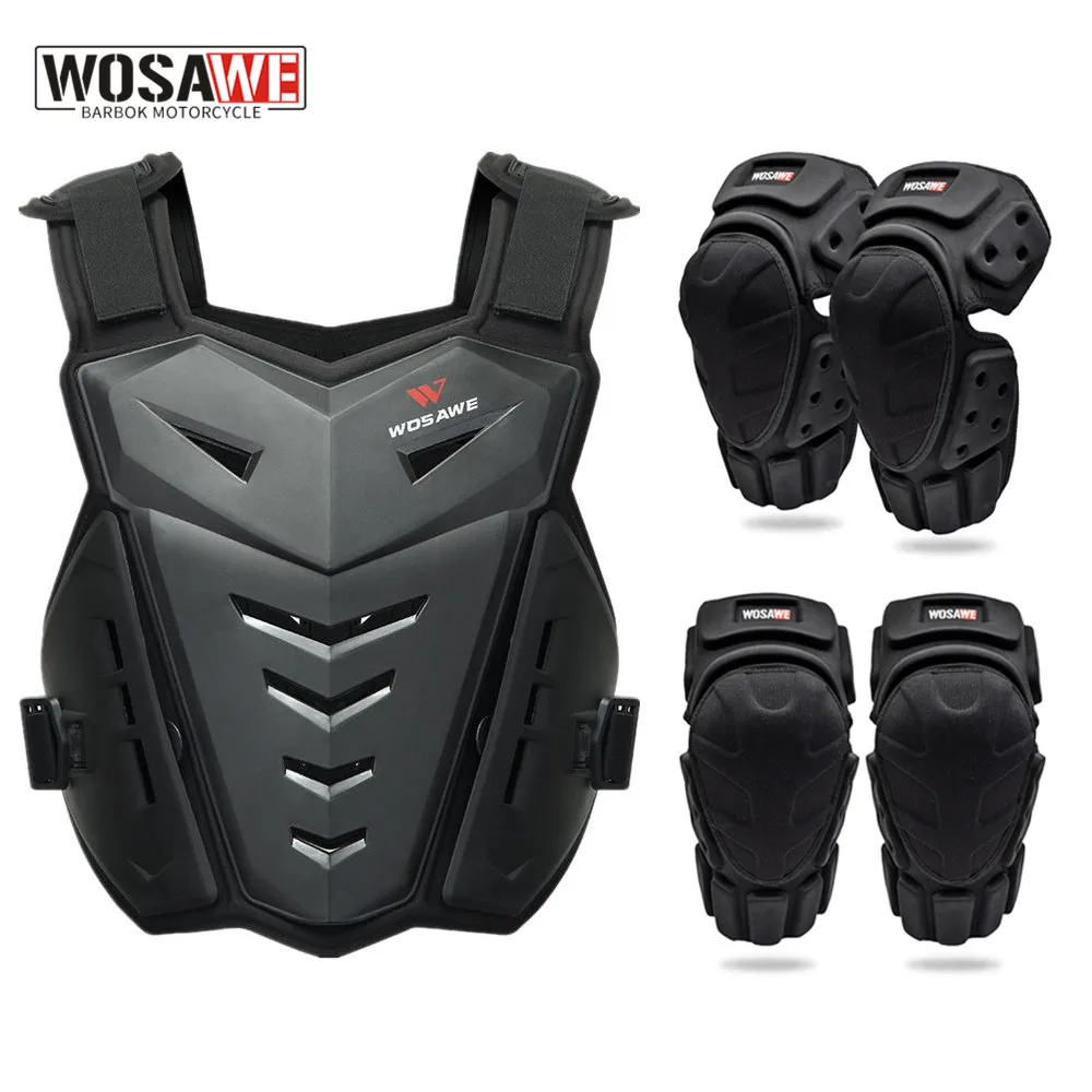 WOSAWE Adult MTB Motorcycle Armor Motocross Vest Jacket Back Chest Body Protector Off-Road Motorbike Protective Gear Armor Suit motorcycle back protector motorcycle armor motorcycle body armor body protector motorcycle armor vest motorcycle jackets