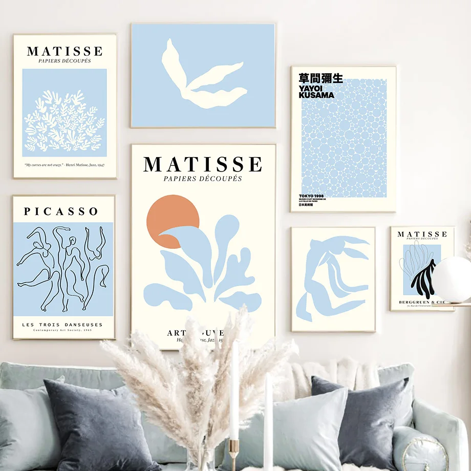

Matisse William Morris Picasso Abstract Wall Art Canvas Painting Nordic Posters And Prints Modern Wall Pictures For Home Decor