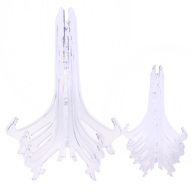 Plastic Clear Easels Plate Holders Display Stand Stander Picture Frame Photo Tools 10Pcs/5PCS