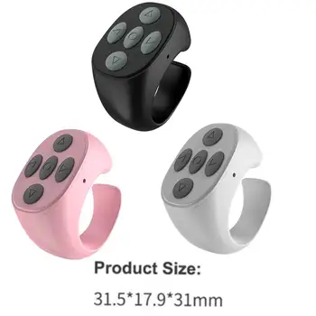 Wireless Bluetooth-compatible Ring Browsing Smart Automatic Page Turner Portable Automatic Page Turner Browsing for Mobile Phone 6