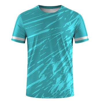 T-Shirt da uomo Simple Commfort abbigliamento da Badminton camicia da Badminton manica corta girocollo abbigliamento da allenamento maglietta ad asciugatura rapida Top