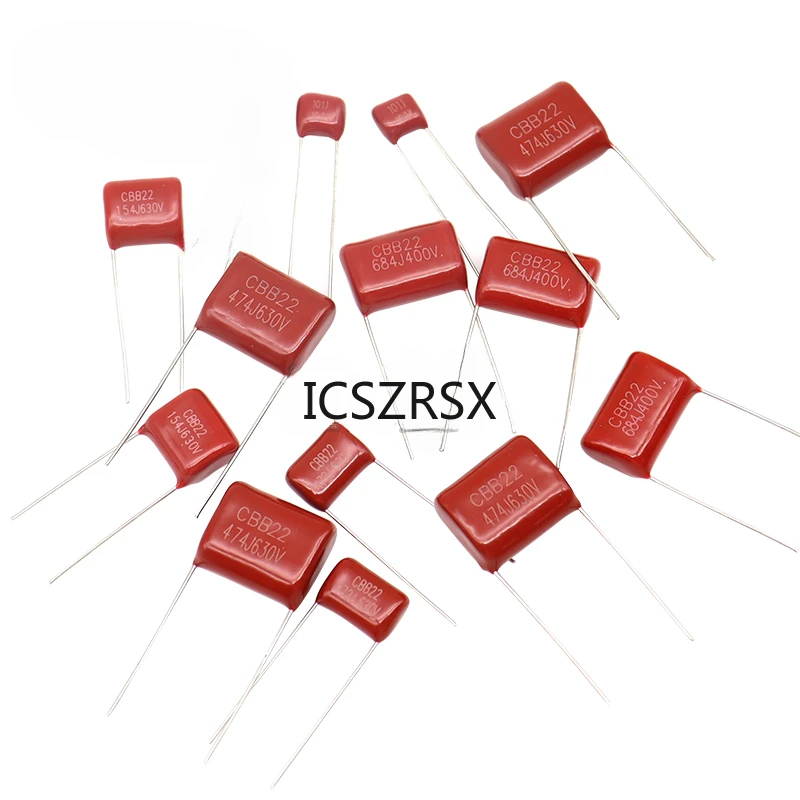 

10PCS CBB Polypropylene film capacitor 63V 100V 250V 400V 450V 630V 2000V 103 104 105 155 224 225 334 474 475 0.1UF 0.47UF 1UF