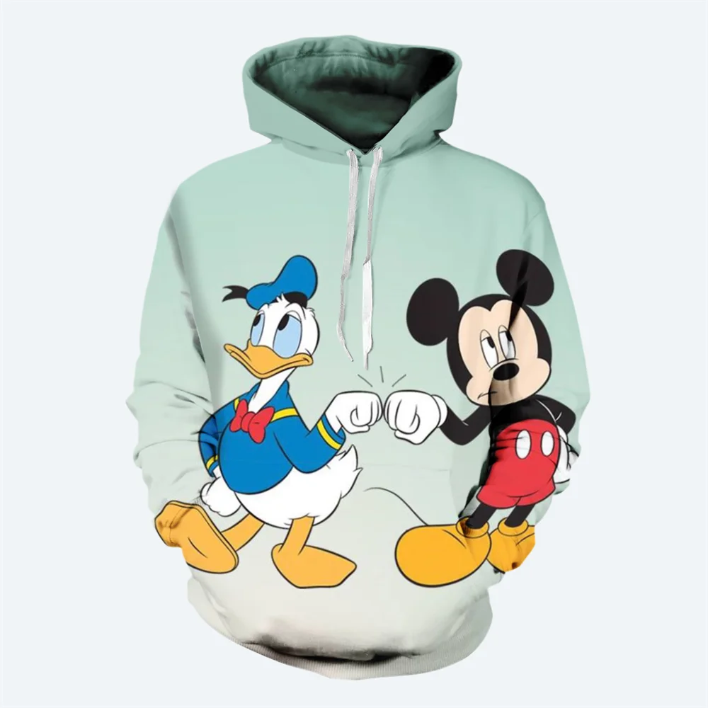 thumbnail image 1 of Sudadera con capucha para hombre con estampado 3D de dibujos animados de Disney para otoño e invierno, sudadera con estampado de pato Donald, estilo casual de moda clásica, sudadera con capucha para h, 1 of 5