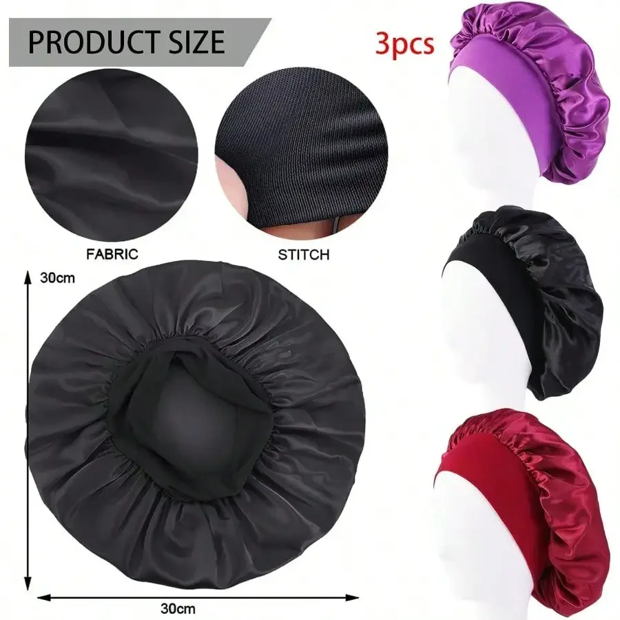 Spandex Sleep Cap for Women Hair Care