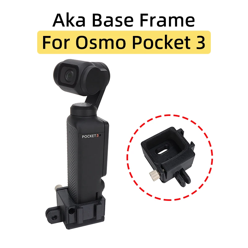 Per Dji Osmo Pocket 3 Gimbal Sports Camera Base Aka Quick Installation Board Cold Shoe/Gopro Port Extension Adapter Accessori