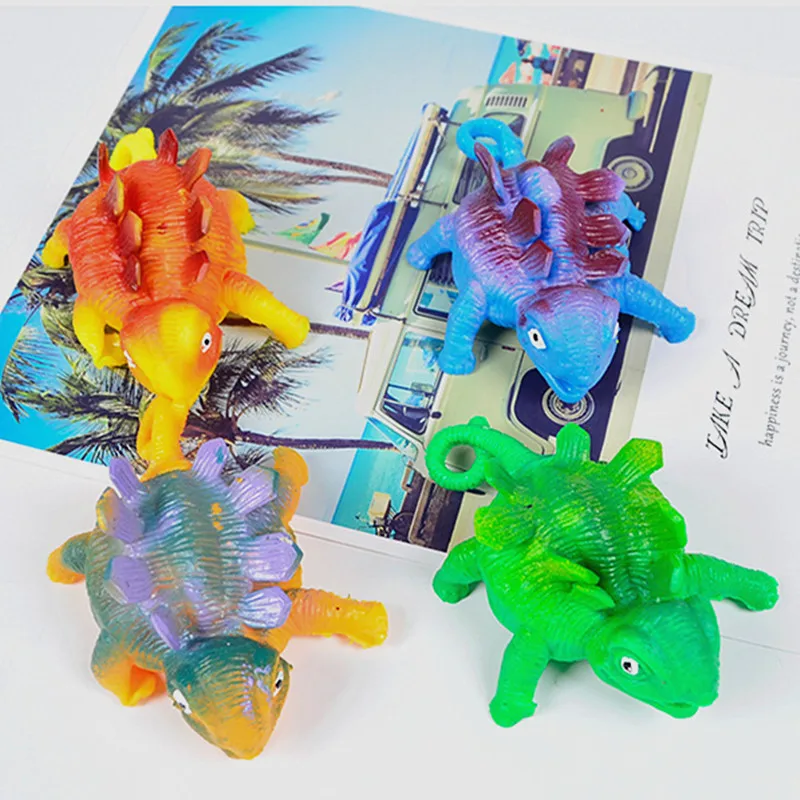 Inflatable Toy Inflatable Ball Toy Decompression Toys 3pcs Funny Blowing Animal Vent Toy Inflatable Dinosaur Ball Water Balloon Squeeze Stress Relief Novelty Kids Party Children Toys