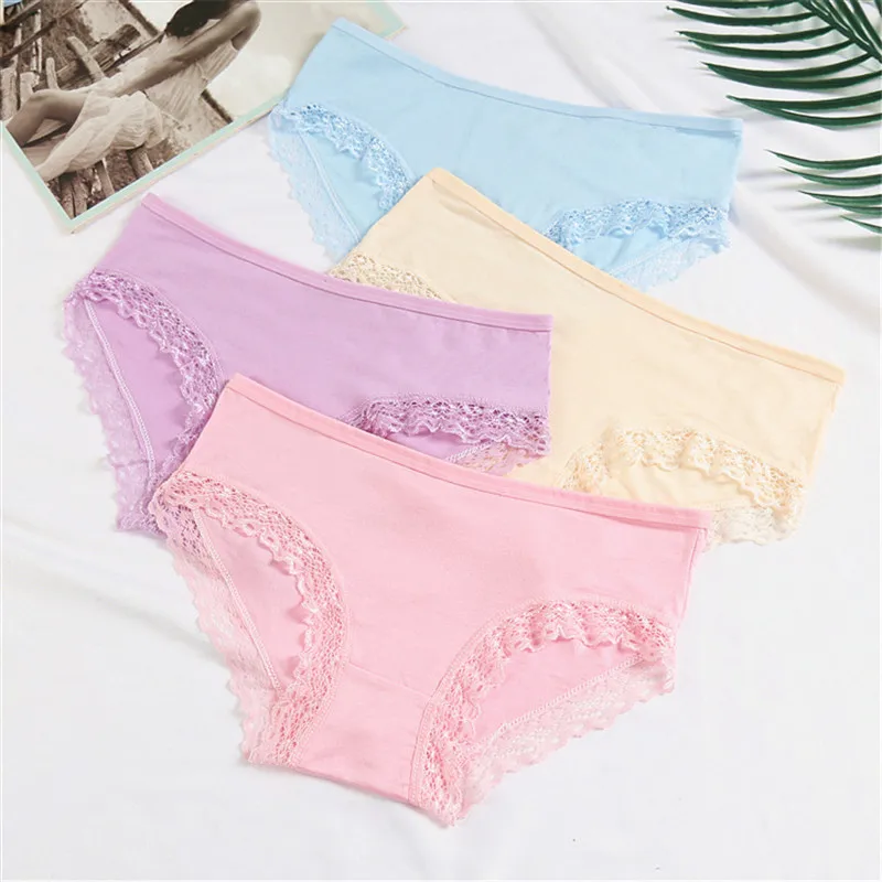 4Pcs/lot Girls Briefs Panties Cotton Teen Underwear Little Toddler 8-14Y -  AliExpress