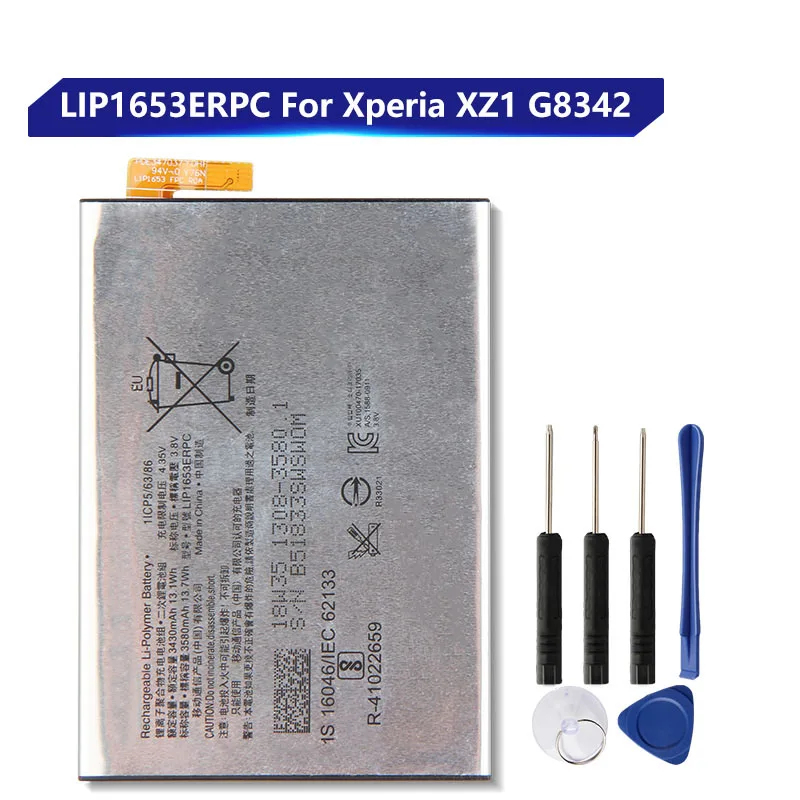 Batteria Di Ricambio Lip1653Erpc Per Sony Xperia Xa2 Ultra H4233 Xa1 Plus Xa2 Plus Batteria Ricaricabile Per Telefono 3580Mah