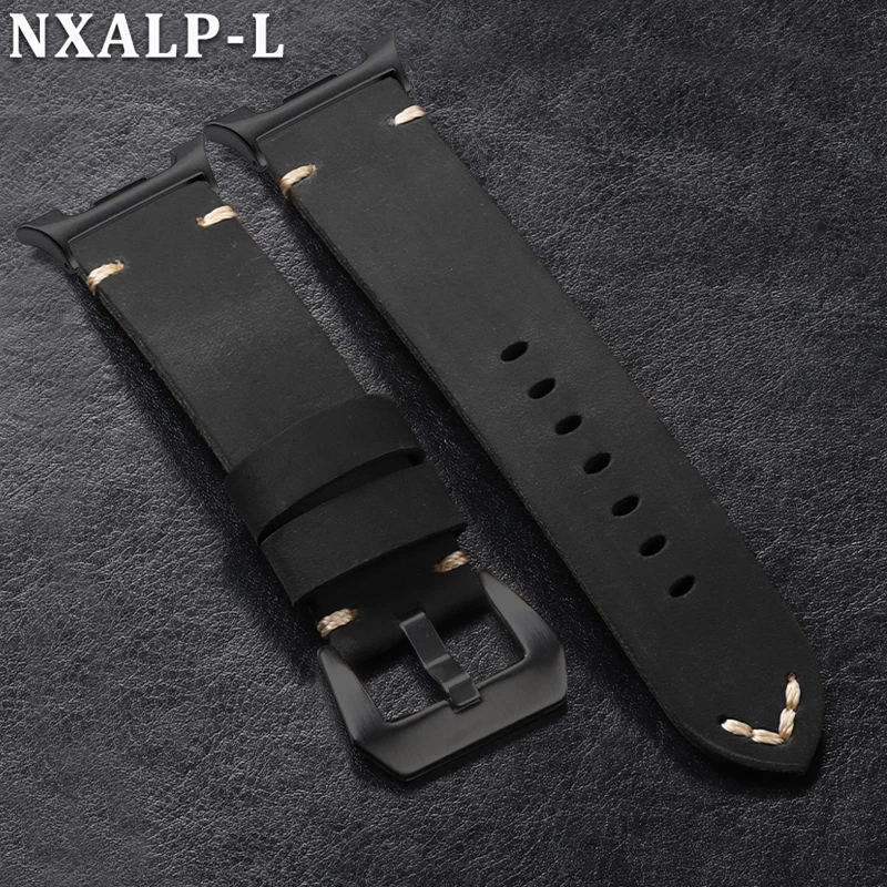 Handmade First Layer Cowhide Leather Watch Band Bracelet