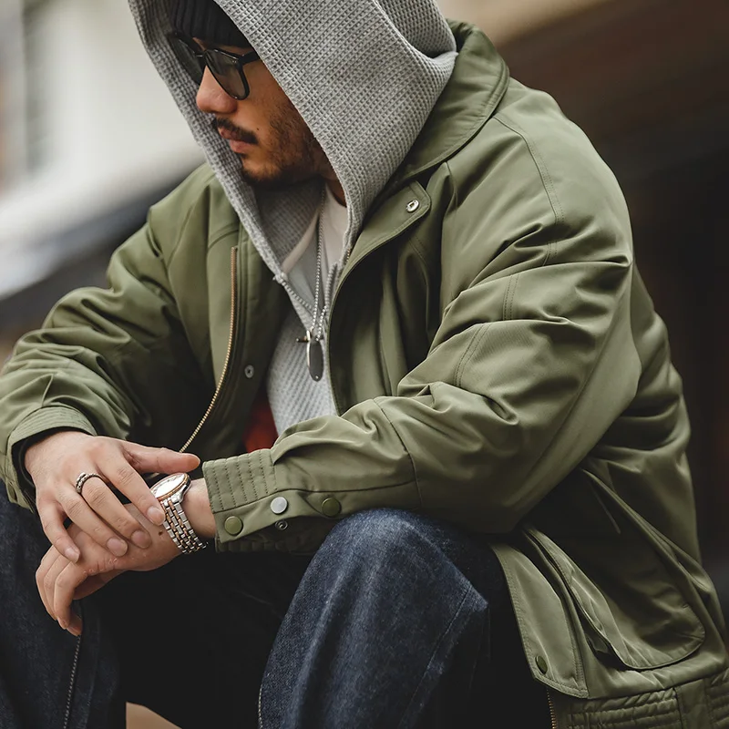 Maden Japanese Vintage Pilot Jackets Thickened Warm Cotton