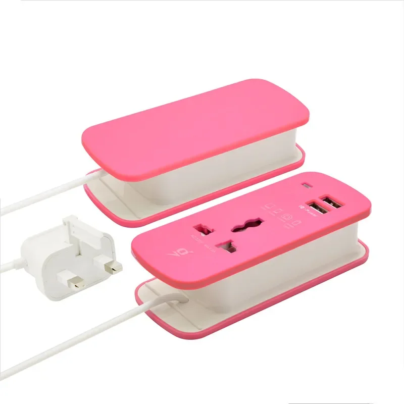  Ƽ USB ޴ ͽټ  2 ,  ÷, 1.5m ̺, AC   , USB Ʈ  
