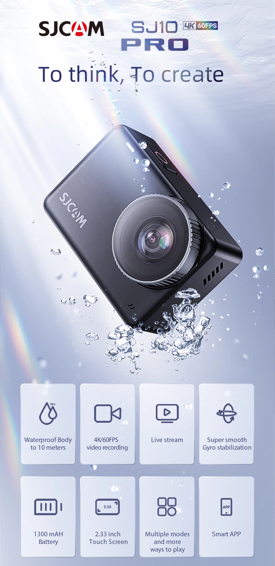 SJCAM SJ10 Pro Supersmooth GYRO Stabilization WiFi Remote Action Camera H22 Chipset 4K/60FPS EIS Ultra HD Extreme Sports Cameras light action camera